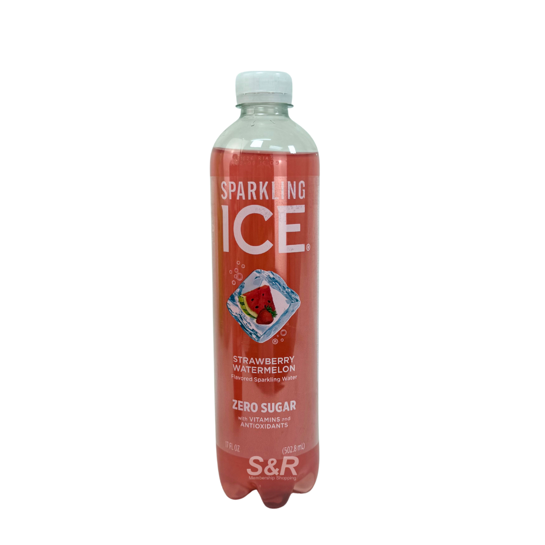 Sparkling Ice Zero Sugar Strawberry Watermelon Sparkling Water 500mL